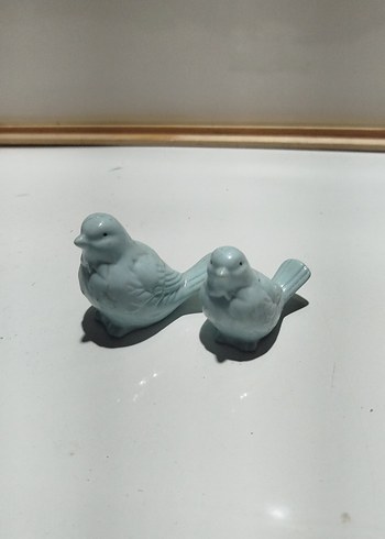 Turkuaz Renkli Kuş Biblo Seti - Görsel 4