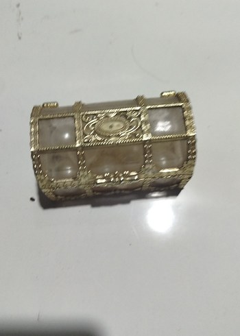 İnci Detaylı Altın Renkli Kadın Kol Düğmesi 8×6cm - Görsel 6