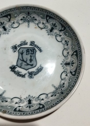 Gri ve Beyaz Desenli Seramik Tabak - Görsel 4