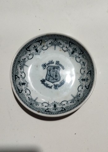 Gri ve Beyaz Desenli Seramik Tabak - Görsel 2