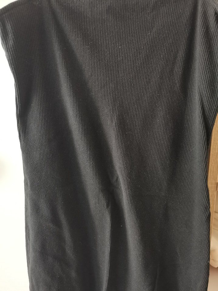 Siyah İnce Askılı Mini Elbise - Görsel 4