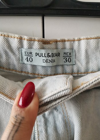 Yırtık Detaylı Gri Mini Denim Şort - Görsel 7