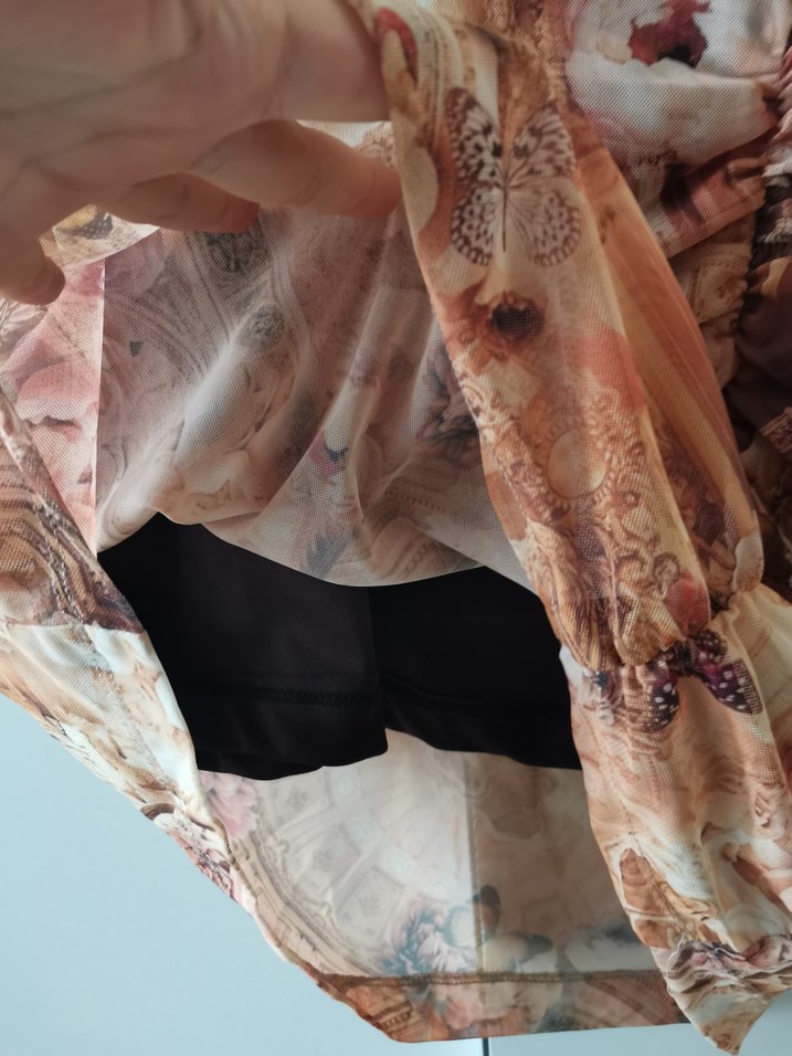 Drapeli Askılı Midi Bohem Elbise - Görsel 4