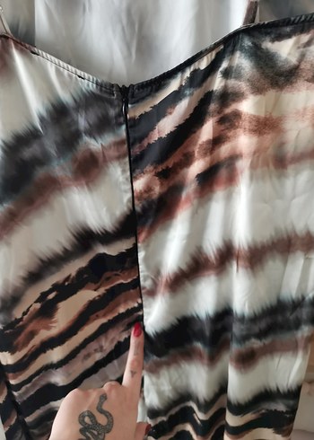 Bohem Tarz Uzun Bağcıklı Elbise - Görsel 9