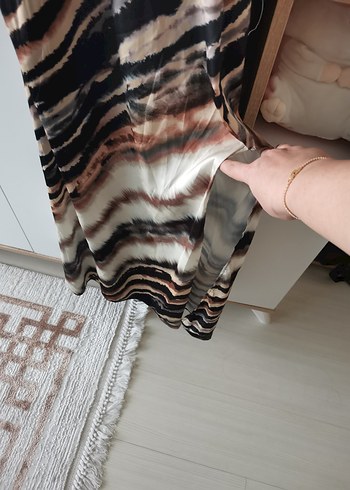 Bohem Tarz Uzun Bağcıklı Elbise - Görsel 2