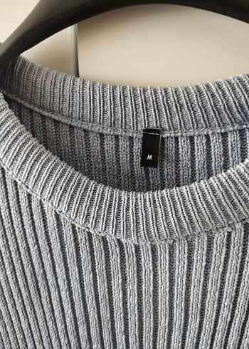 Bebe mavisi Triko Midi Elbise - Görsel 3