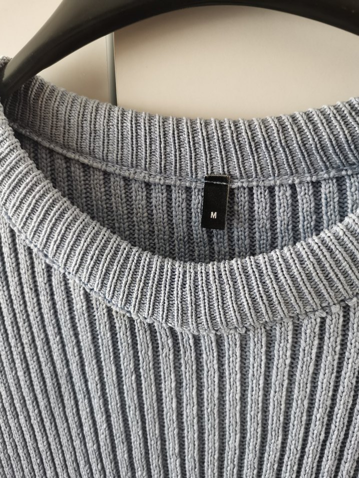 Bebe mavisi Triko Midi Elbise - Görsel 3