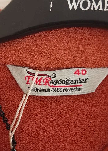 40 Beden Kadın Uzun Kahverengi Düğmeli Ceket