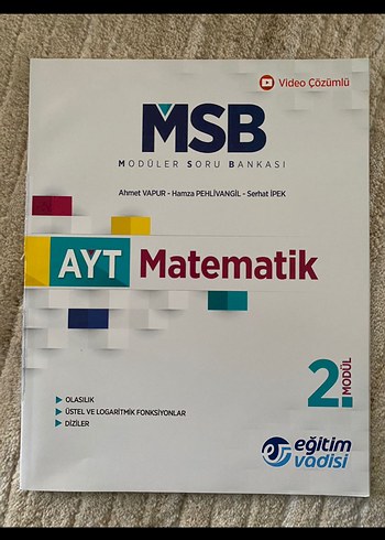 Eğitim Vadisi AYT Matematik Modül 2 Soru Bankası