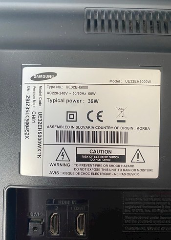 Siyah Samsung 82 Ekran Televizyon - Görsel 4