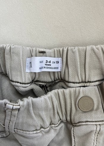 Zara Bej Erkek Çocuk Bol Kesim Denim Pantolon