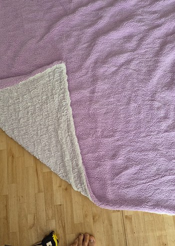 Mor Çocuk Battaniyesi, Yumuşak Kumaş - Görsel 2