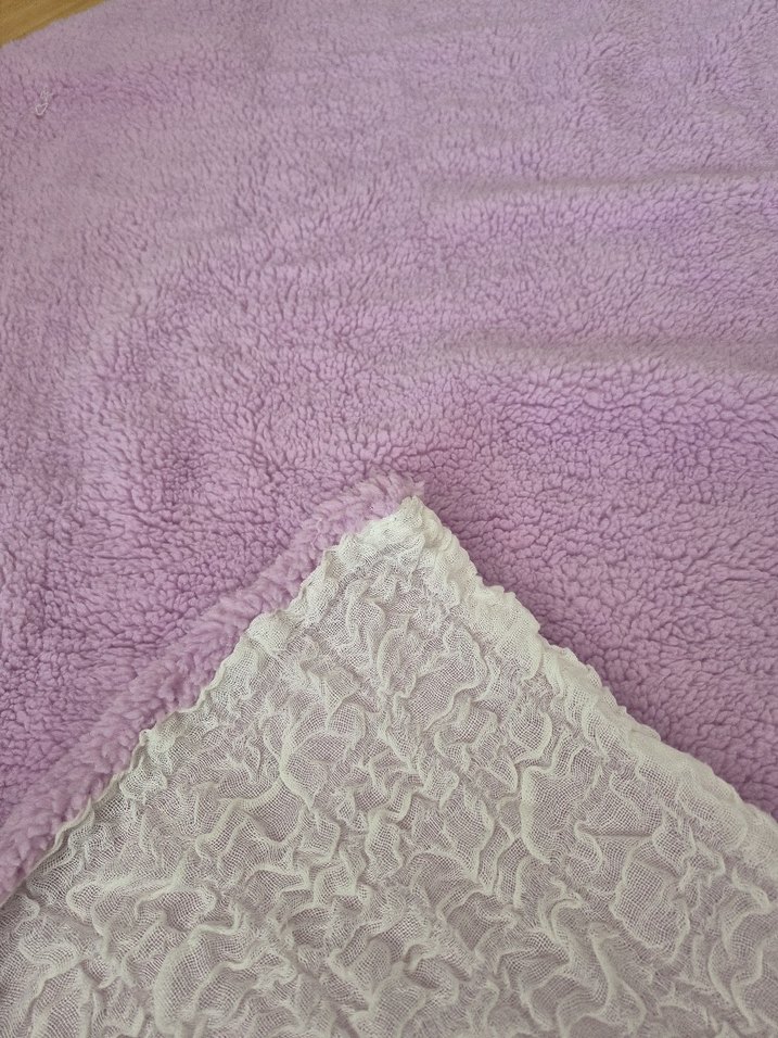 Mor Çocuk Battaniyesi, Yumuşak Kumaş - Görsel 3