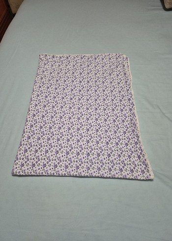 Nakışlı Pamuklu Çocuk Battaniyesi Mor - Görsel 4