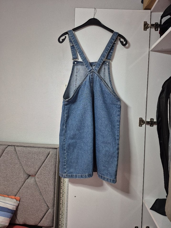 mavi marka kot elbise - Görsel 3