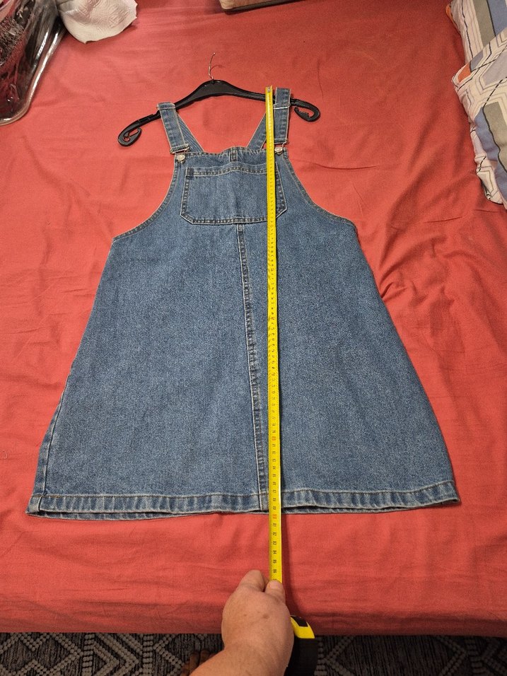 mavi marka kot elbise - Görsel 4