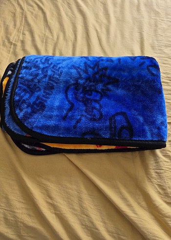 Çocuklar için renkli desenli battaniye yeni - Görsel 4