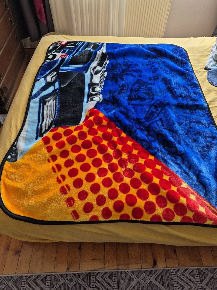 Çocuklar için renkli desenli battaniye yeni - Görsel 2