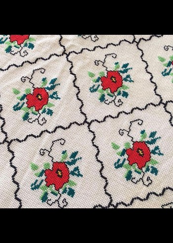 el emegi göz nuru işleme yatak örtüsü 190/ 140 cm - Görsel 6