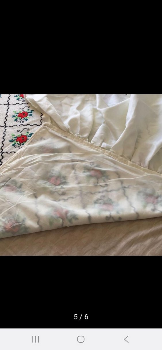 el emegi göz nuru işleme yatak örtüsü 190/ 140 cm - Görsel 5