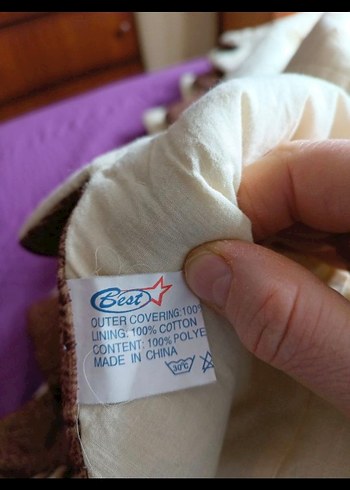 Kahverengi Nakışlı Yatak Örtüsü - Görsel 7