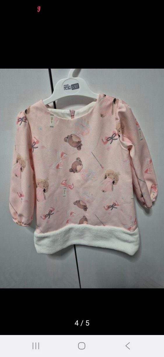 Kız Çocuk Pembe Tüylü Bolero Set - Görsel 4