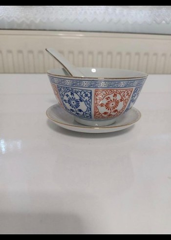 Desenli Yemek Kasesi ve Kaşık Seti - Görsel 2