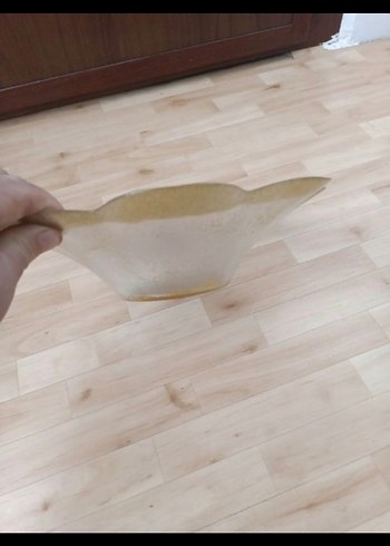 Bej Çiçek Desenli Dekoratif Tabak - Görsel 4