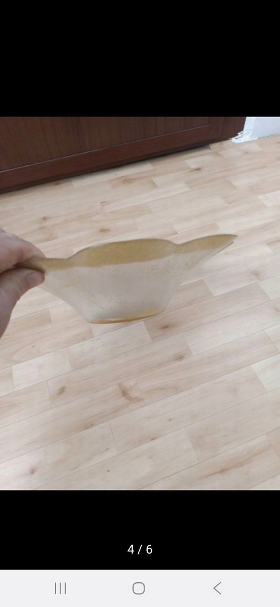 Bej Çiçek Desenli Dekoratif Tabak - Görsel 4