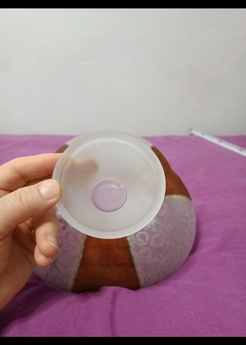 Nakışlı Bej Dekoratif Tabak - Görsel 6