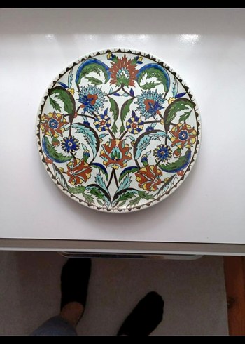 Çiçek Desenli Çok Renkli Tabak - Görsel 2