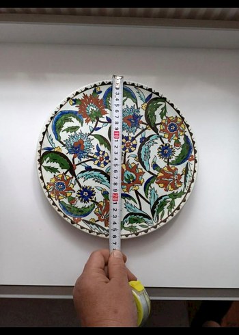 Çiçek Desenli Çok Renkli Tabak - Görsel 5