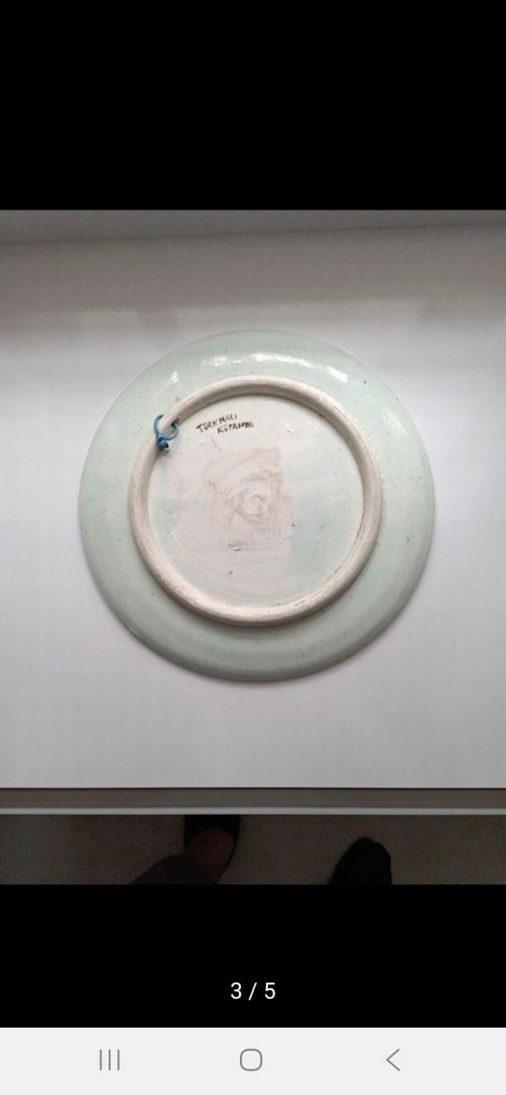 Çiçek Desenli Çok Renkli Tabak - Görsel 3