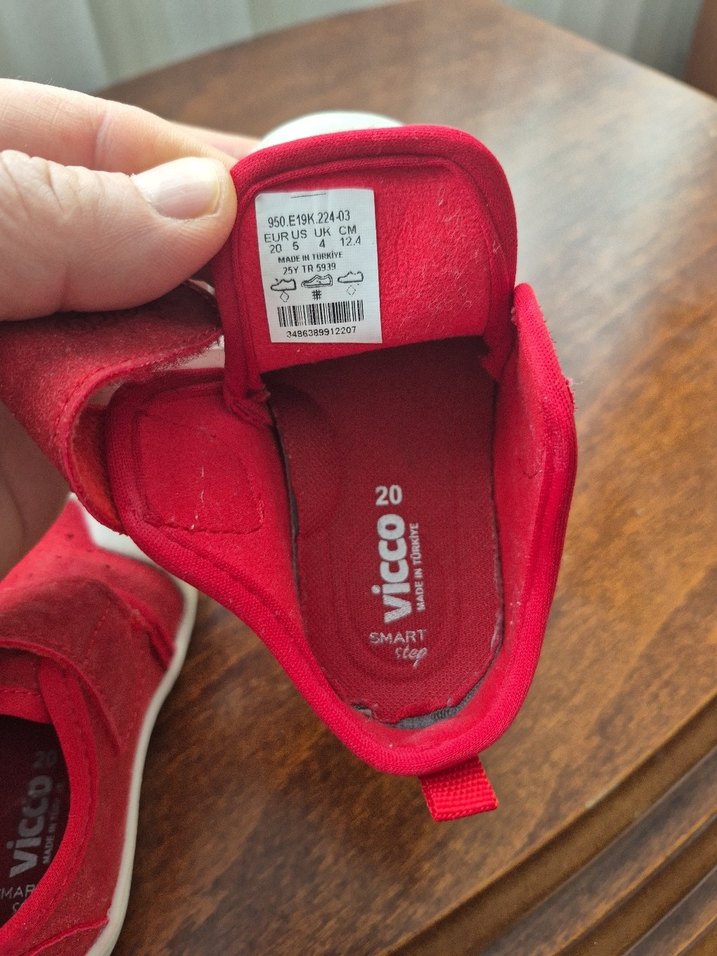 Kız Çocuk İlk Adım Ayakkabısı Kırmızı - Görsel 4