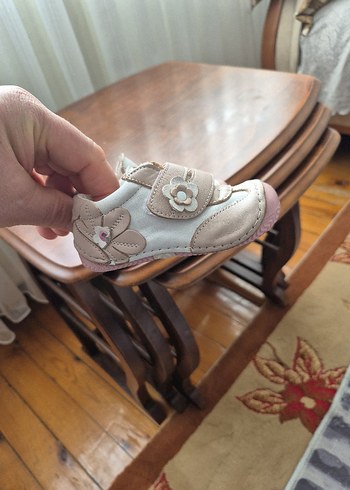 Bej Kız Bebek İlk Adım Ayakkabısı - Görsel 4