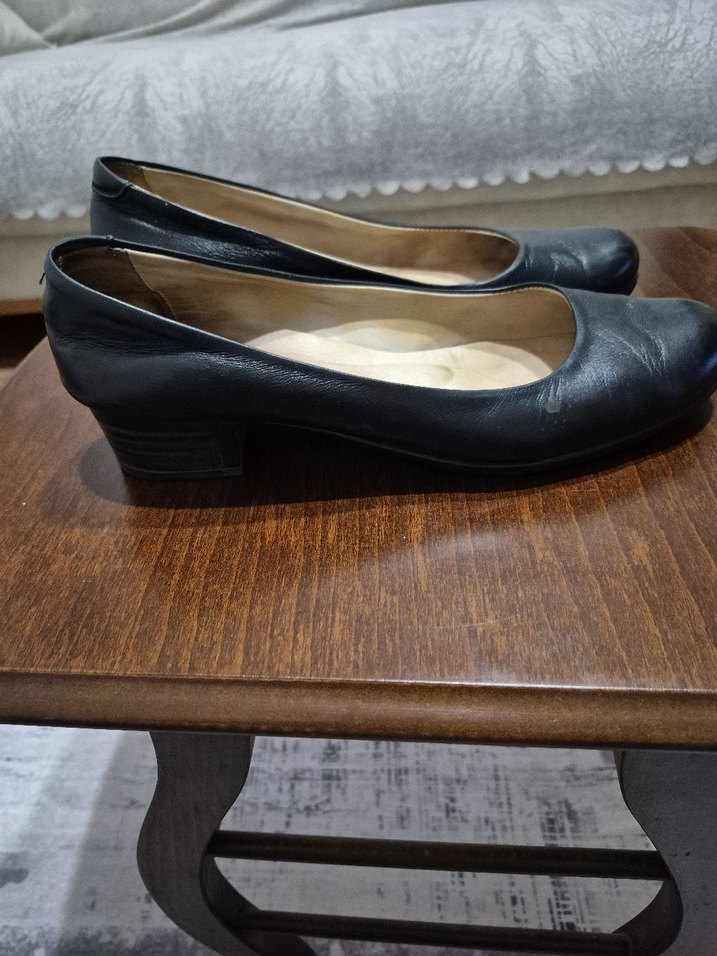 Siyah Kadın Klasik Dolgu Topuk Ayakkabı - Görsel 2