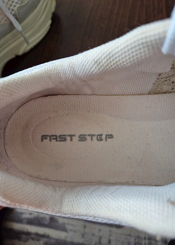 Beyaz Platform Topuklu Spor Ayakkabı - Görsel 6