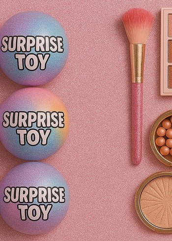 Pastel Renkli Surprise Toy Makyaj Topları