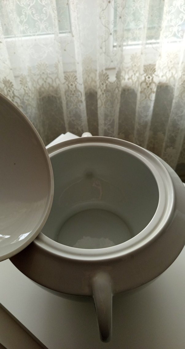 Mor Çiçek Desenli Porselen çorba sunumluğu - Görsel 4