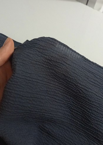 Kadın gri Pilili şal - Görsel 3