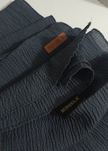 Kadın gri Pilili şal - Görsel 4