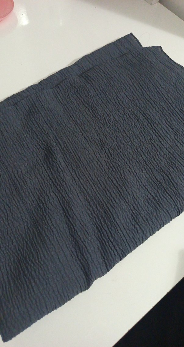 Kadın gri Pilili şal - Görsel 2