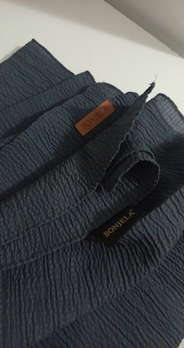 Kadın gri Pilili şal - Görsel 4