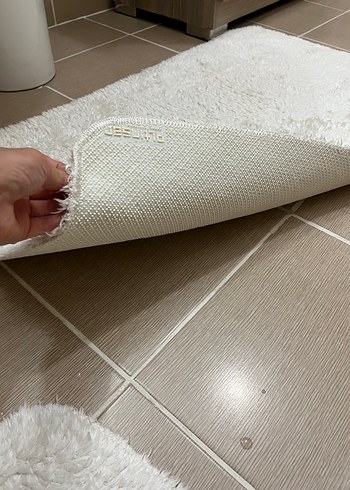 Diğer Beyaz Yumuşak Banyo Paspası Seti