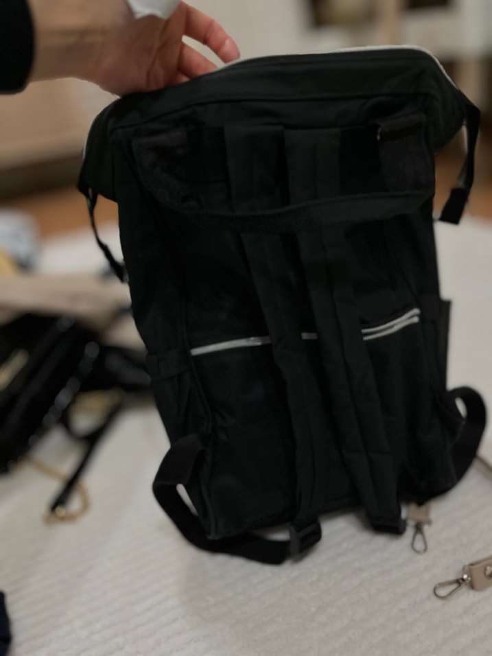 Siyah Baskılı Bebek Çantası - Görsel 3