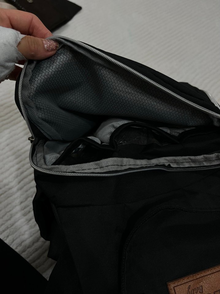 Siyah Baskılı Bebek Çantası - Görsel 4