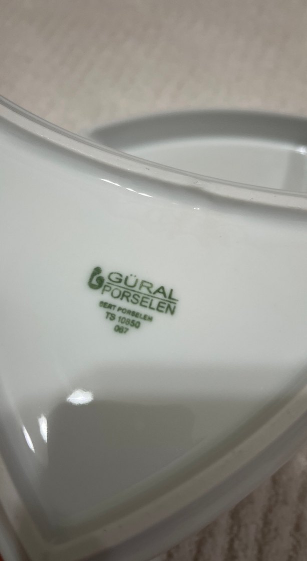 Modern Beyaz Altıgen Tabak Seti - Görsel 2