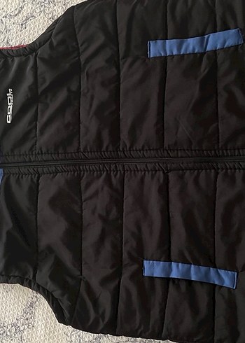 Erkek Siyah Fermuarlı Kolsuz Ceket - Görsel 2