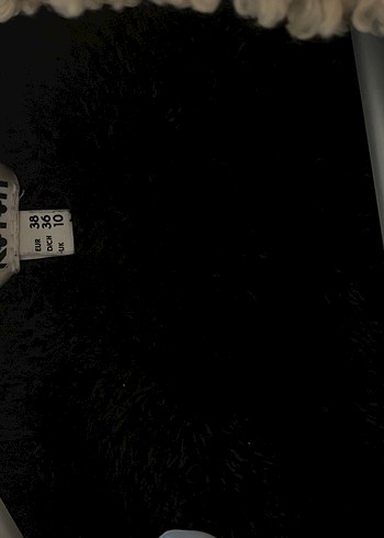 Düğmeli Siyah Deri Biker Ceket - Görsel 3