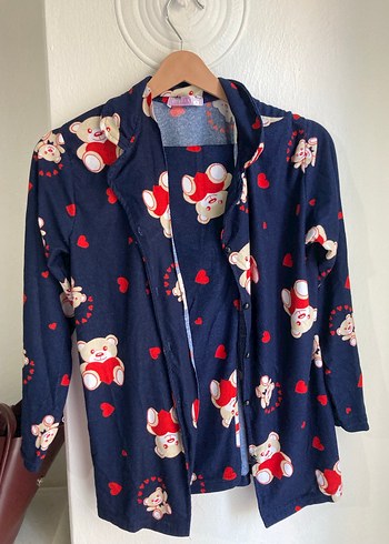 Renkli Baskılı Uzun Kollu Kadın Pijama Takımı